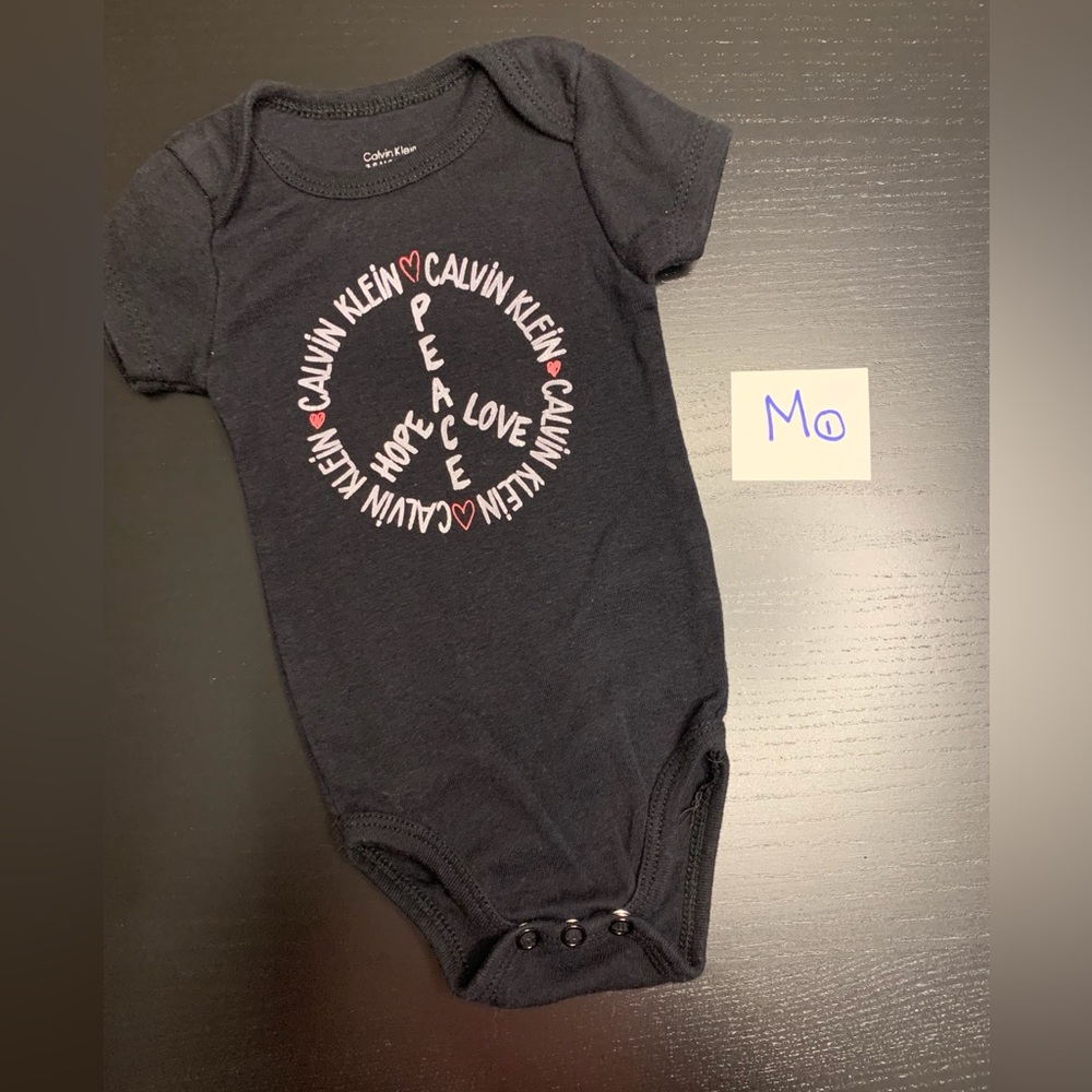 ⭐️5/$10.00⭐️ Calvin Klein Black Onesie